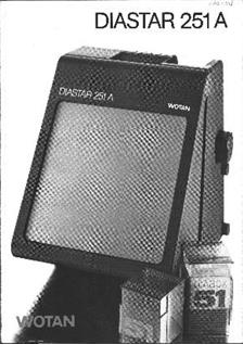 Wotan Diastar 251 A manual. Camera Instructions.